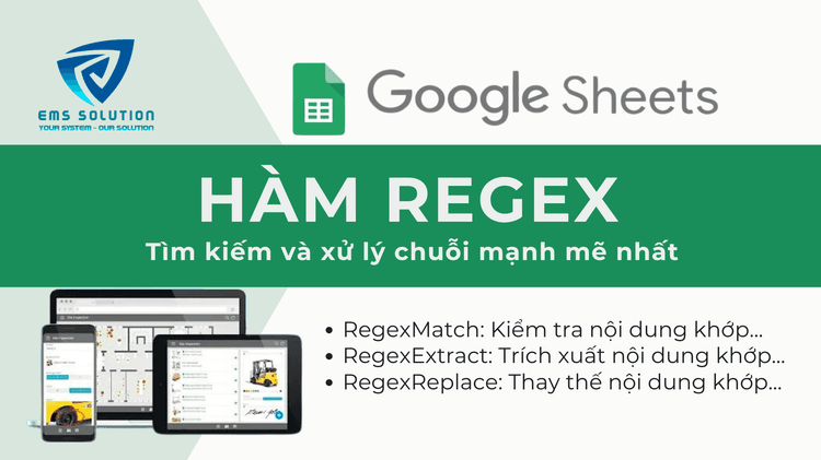 Hàm REGEX trong Google Sheets