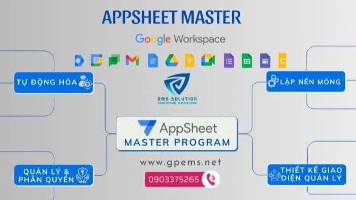 ỨNG DỤNG APPSHEET SỐ HÓA QUY TRÌNH QUẢN LÝ DOANH NGHIỆP